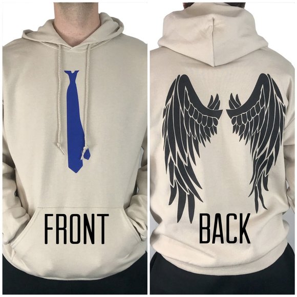 sweatshirt with wings on back